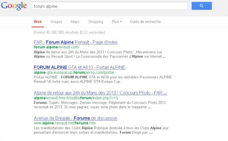 Forum ALPINE GTA et A610 Résultats sur les moteurs de recherche  Aaarec11