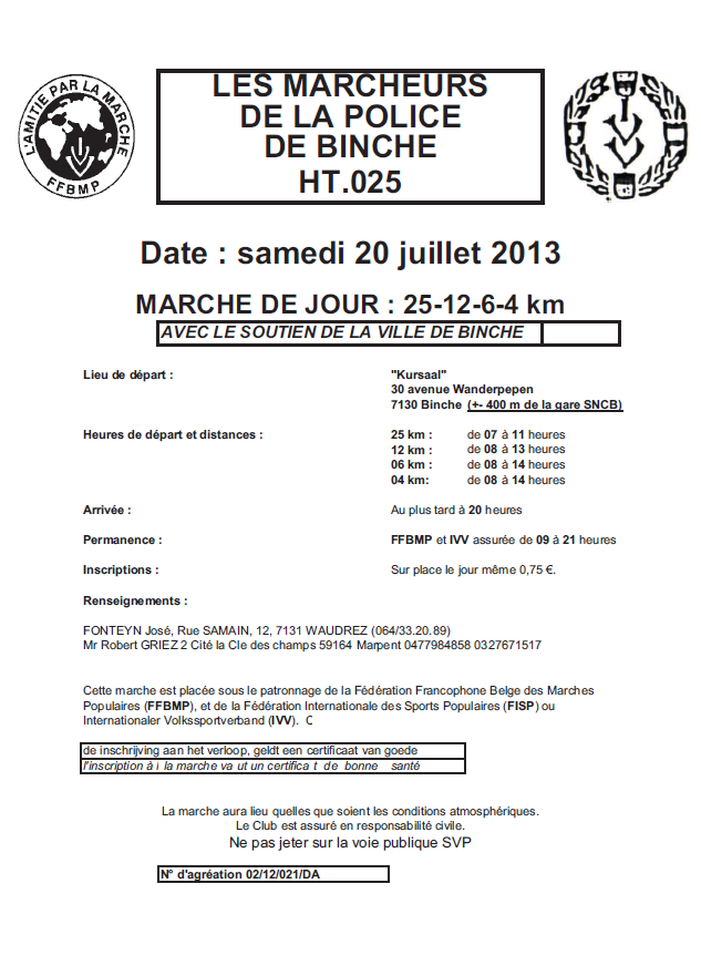  100km en Thudinie (100km de Binche), B; 19-20/07/2013 Binche13