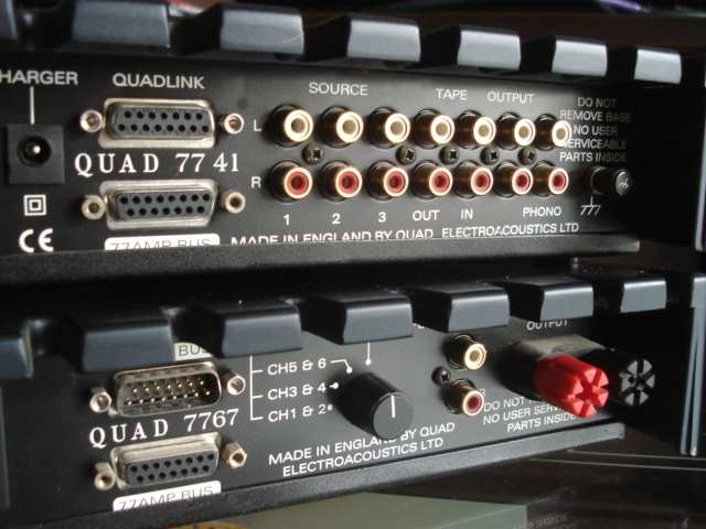 Quad 77 Pre Amplifier and Quad 77 Power Amplifier c/w Remote Panel (Used) Quad7715