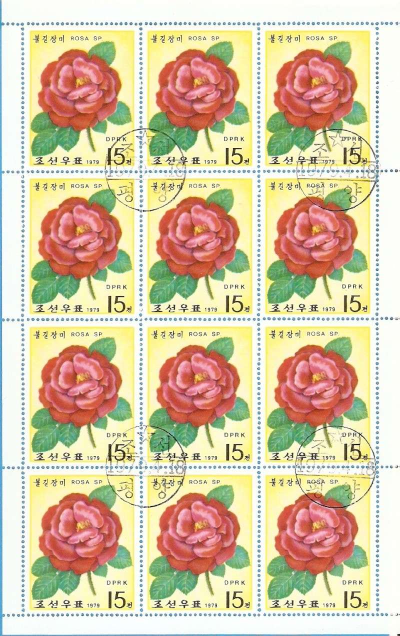 Rosen aus Nord-Korea Kleinbogen Mi 1823 Blog_025