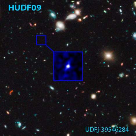Une des premières galaxies du passé détectée par Hubble  Media_17