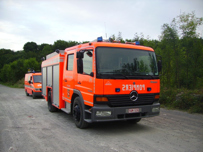 Exercice de désincarcération + stabilisation du véhicule pour les pompiers de soignies,équipe 1(16/08/2013). 00410
