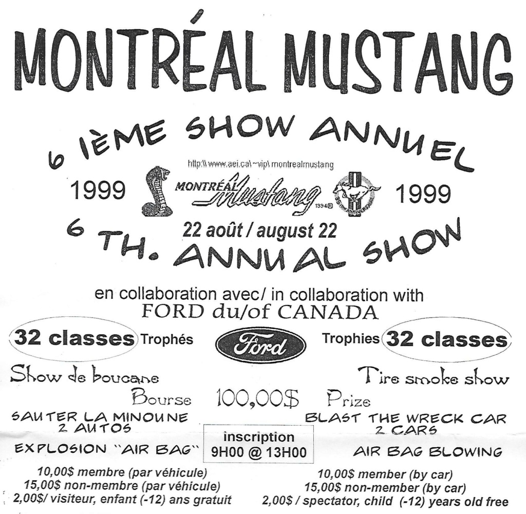 Montréal Mustang dans le temps! 1981 à aujourd'hui (Histoire en photos) - Page 9 1999-024