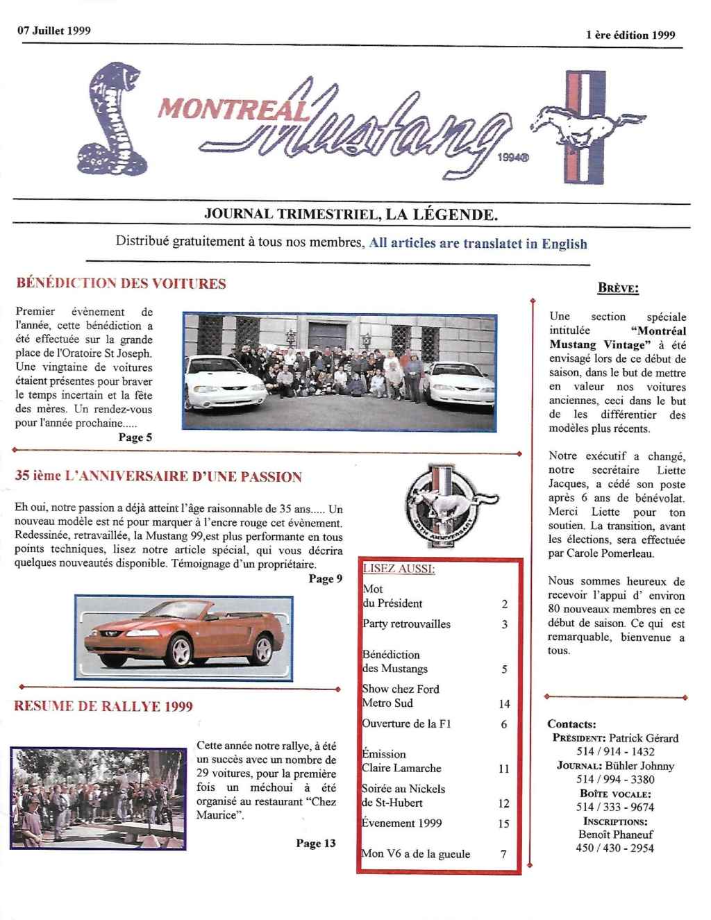 Montréal Mustang dans le temps! 1981 à aujourd'hui (Histoire en photos) - Page 9 1999-031