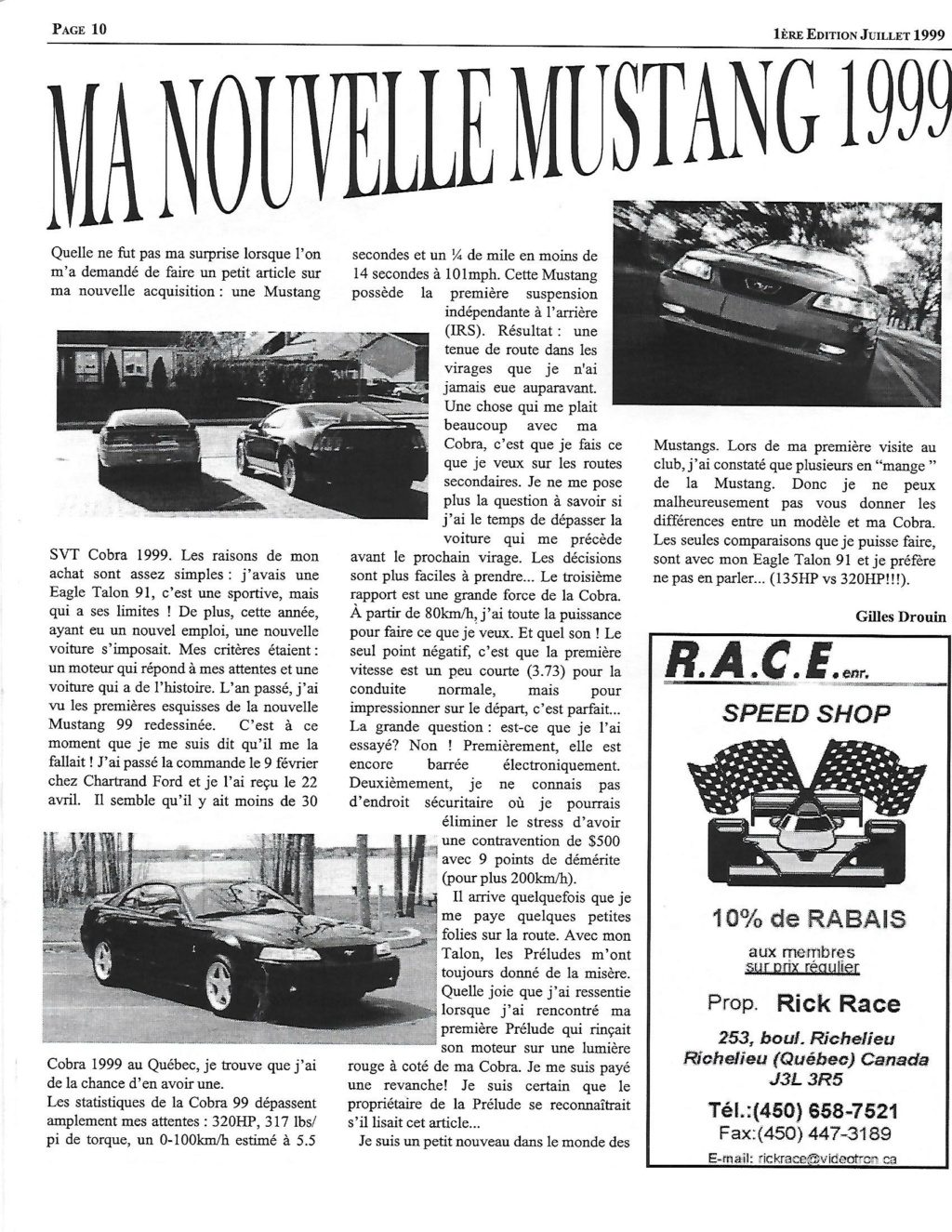 Montréal Mustang dans le temps! 1981 à aujourd'hui (Histoire en photos) - Page 9 1999-040