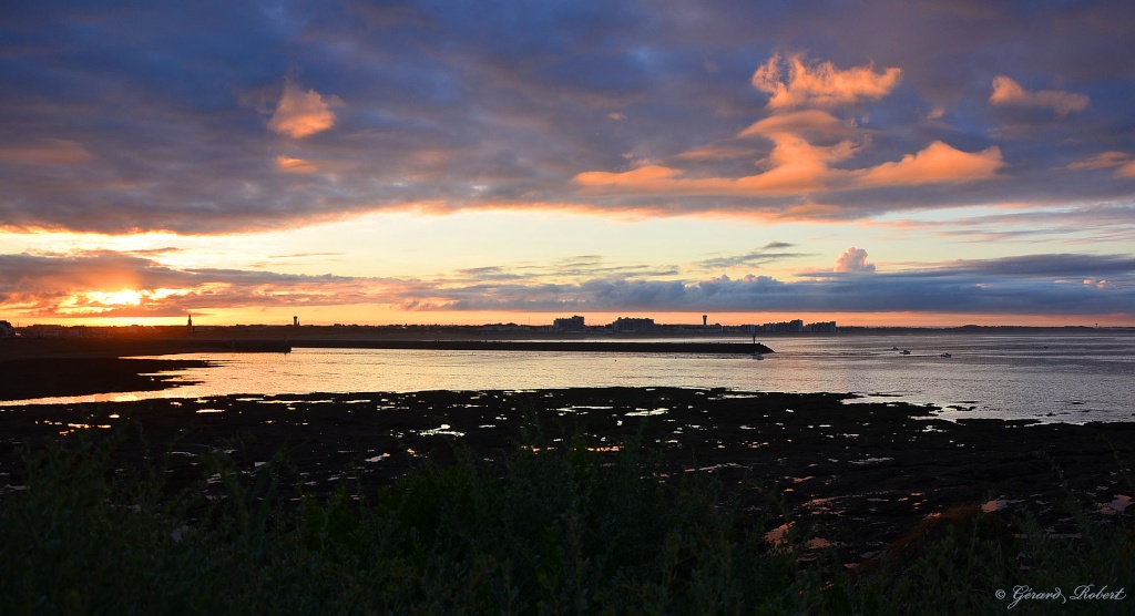 Aurore / crépuscule & Lever / coucher du soleil sur Saint Gilles Croix de Vie. Dsc_4018