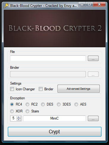 Black-Blood Crypter cracked by Envy and leaked by roxi! FUD! Blan10