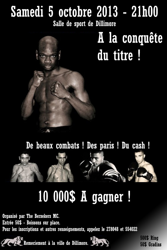 Affiche | Tournoi de boxe. Sans_t10