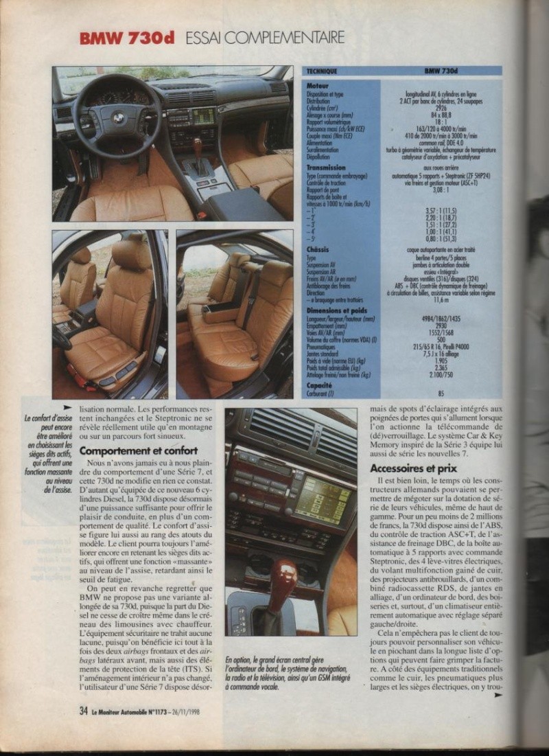 Essais et revues de presse - BMW e38 tous modèles Photo102