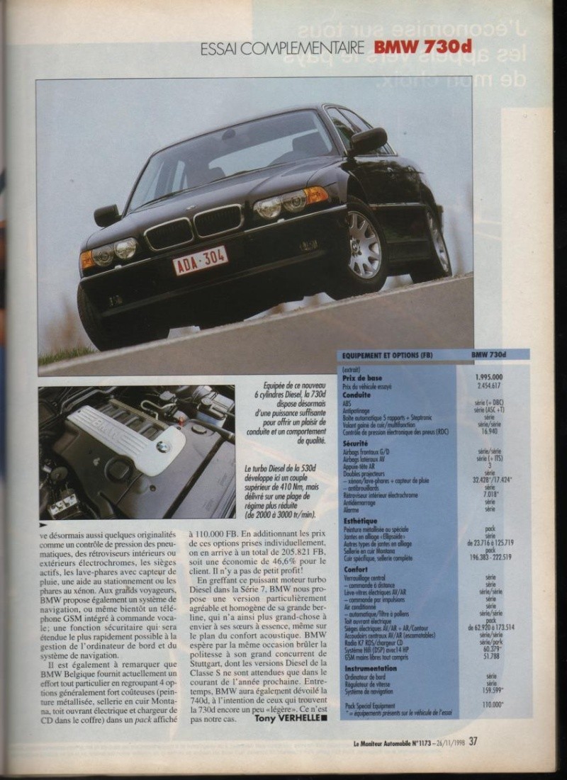 Essais et revues de presse - BMW e38 tous modèles Photo103