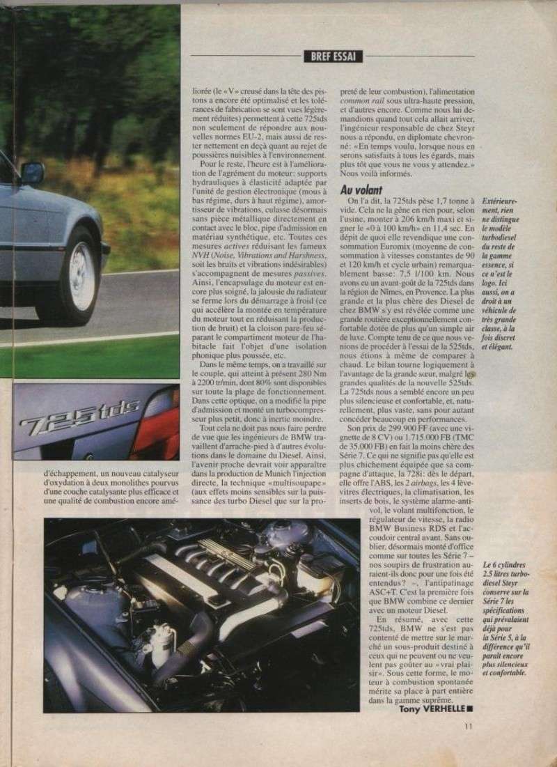 Essais et revues de presse - BMW e38 tous modèles Photo167