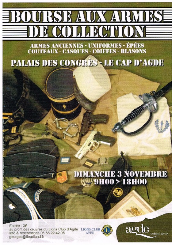 Bourse aux armes Cap d'Agde Dimanche 03 novembre 2013 2013-010