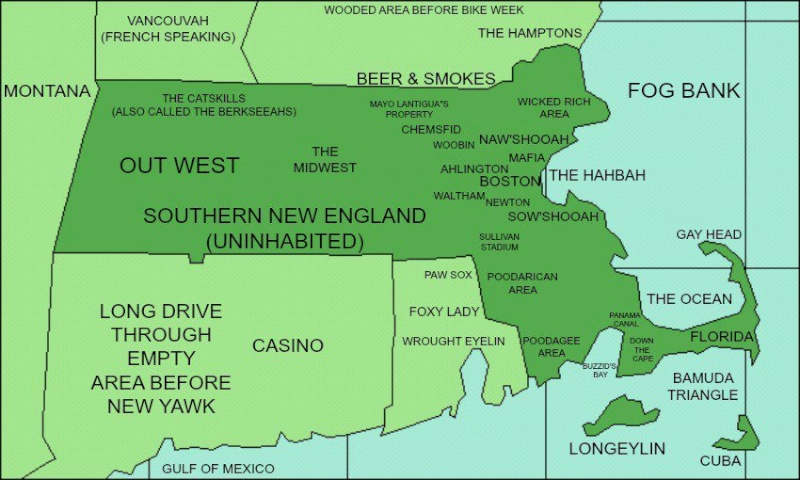 Updated map of New England New-en10
