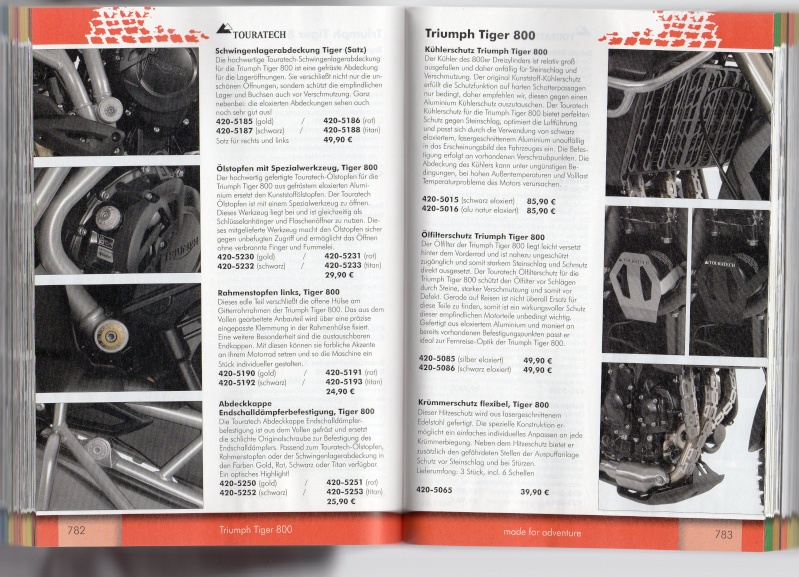 Tiger - TRIUMPH Tiger 800 et 800XC Accessoires TOURATECH Page410