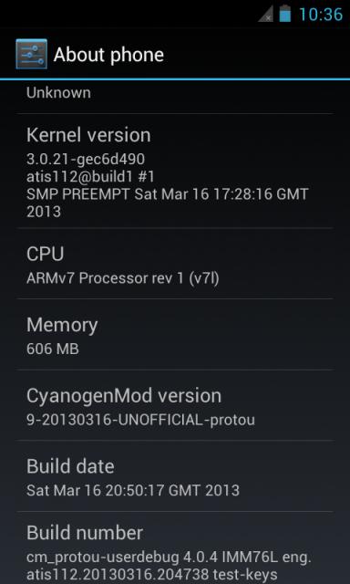 [ROM ICS 4.0.4/NO SENSE] [23/03/2013] Unofficial CyanogenMod9 alpha2.0 310