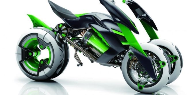 Une moto à quatre roues à court terme chez Kawasaki Une-mo10