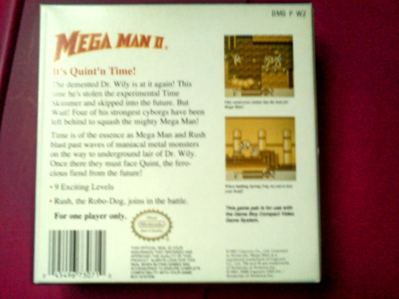 ( ECHANGE ) Megaman 2 US complet game boy classic serie Dsc00420