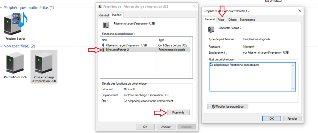 Découpe envoyée sur silhouetteStudio - Le statut est en "Découpage" mais rien ne se passe sur la silhouette Portra12