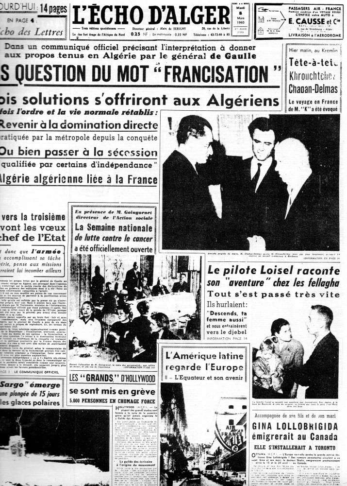 ALGERIE PRESSE 1960 5ème et dernière partie 134