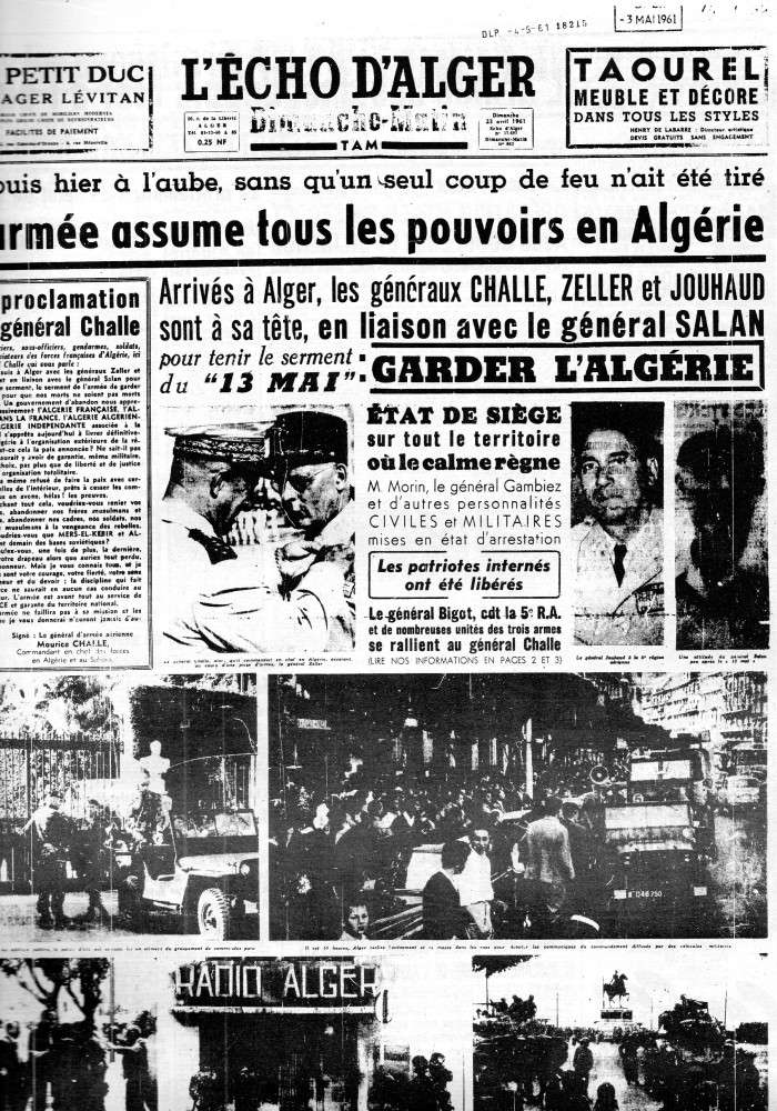 ALGERIE PRESSE  1961 "spécial PUTSCH"  1ère partie 138