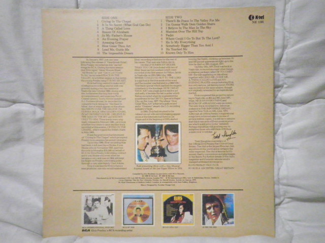 Elvis Presley "Inspirations" LP (Used) Elvis211