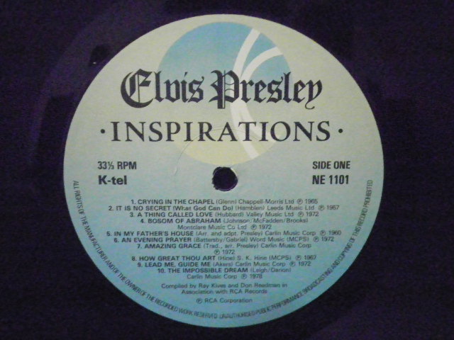 Elvis Presley "Inspirations" LP (Used) Elvis310