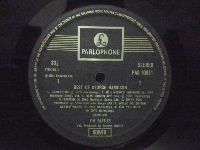 The Best Of George Harrison LP (Used) George12