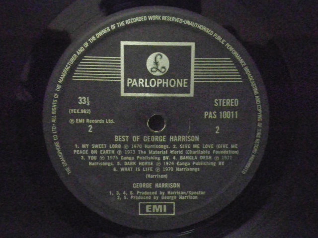 The Best Of George Harrison LP (Used) George13
