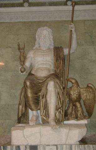 OLYMPIE ET LA STATUE DE ZEUS (- 436) MERVEILLE DU MONDE ANTIQUE Zeus_h10