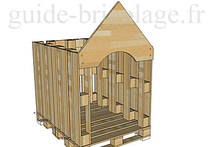 faire une cabane a poules ou pour enfants en palettes Maison15