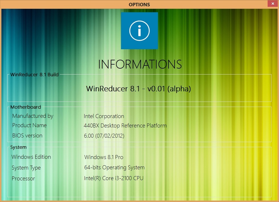 WinReducer 8.1 GUI screenshots 0710