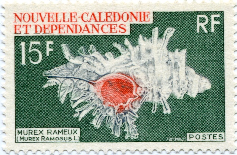 Timbres de Nouvelle Calédonie et coquillages Img35311