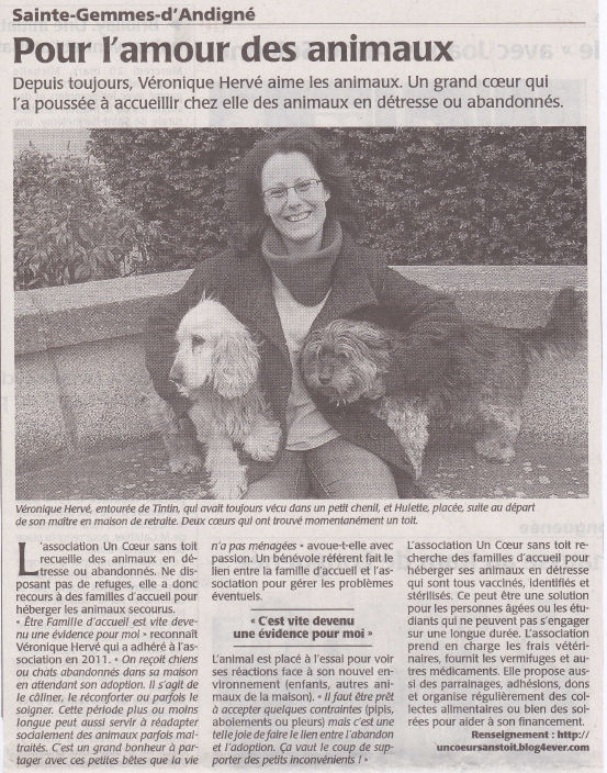 2013 - Courrier de l'Ouest du 23/03/2013 Articl10