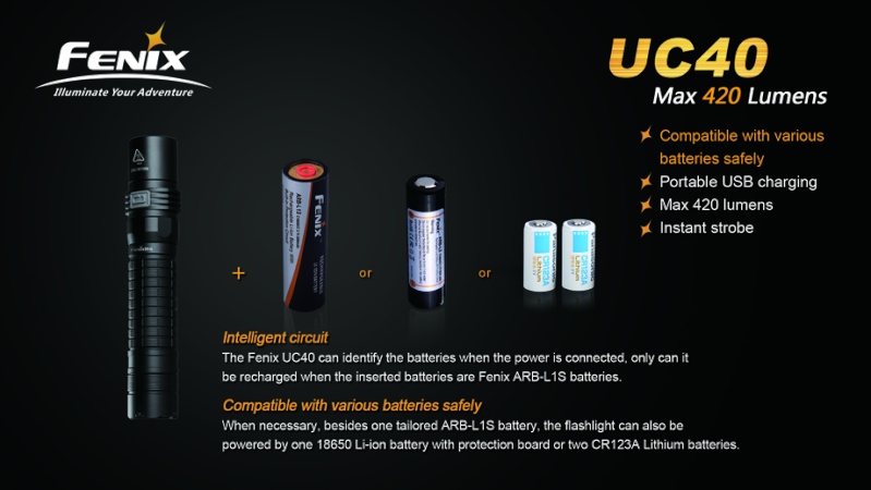 Fenix UC40 USB Rechargeable Flashlight（ Cree XP-G2 R5） Fenix_12