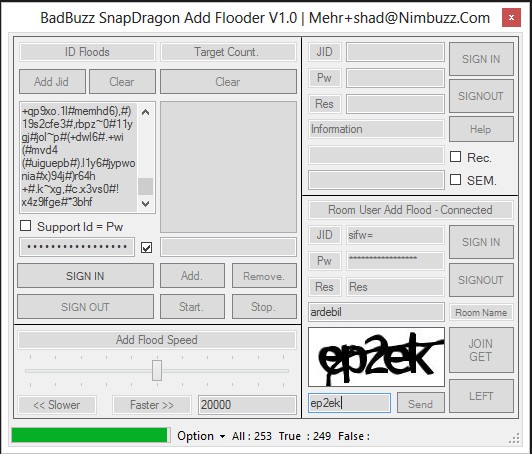 adBuuz SnapDragon Add Flooder With Remoter After Nimbuzz Update 22211