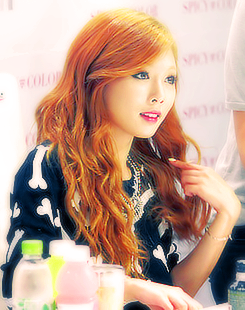 Hyuna with orange hair. Tumblr15