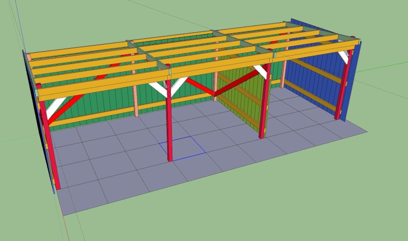 ABRI-BOX 9m x 3m - pour chevaux - Page 2 Vue_3d10