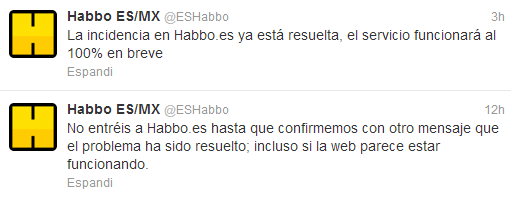 [ES] Habbo momentaneamente Offline! Tweete10