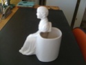 Haeger seated woman vase Heager12