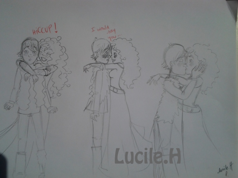 (Fan art) Merida, Rapunzel, Jack et Hiccup - The Big Four - Page 33 Mericc10