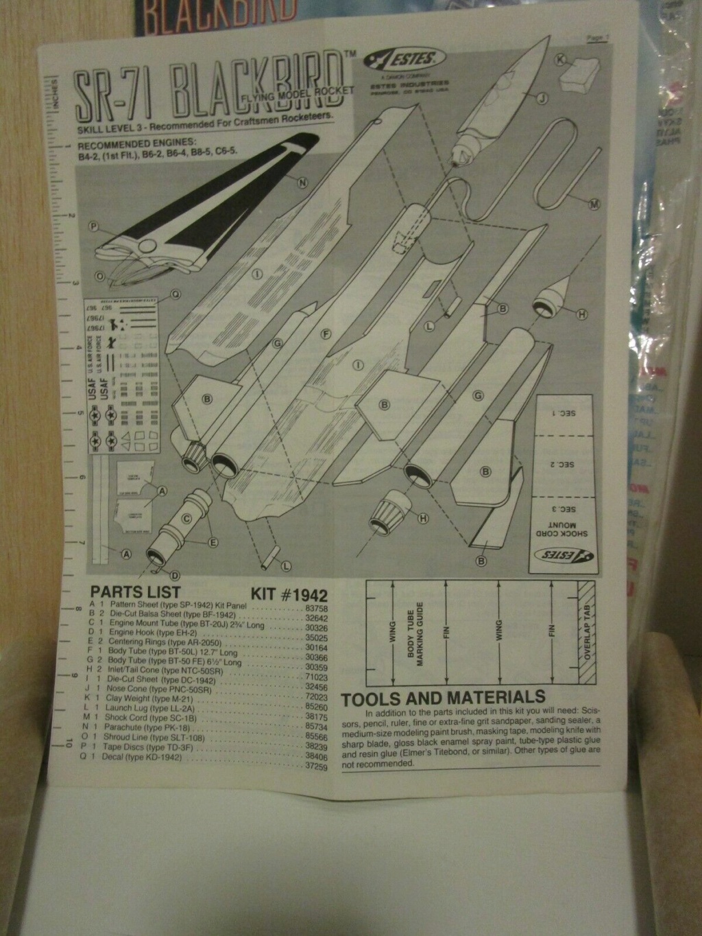 Flight of the rocket boosted SR-71 Blackbird - P. Gibeault Ebayes12