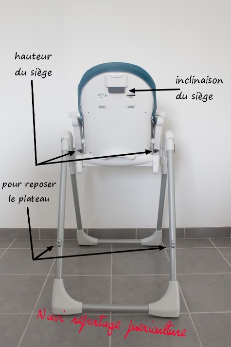 Reportage photos chaise haute Peg Perego prima pappa zero3 Dos_en10