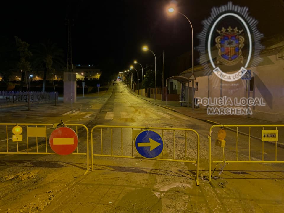 Debido a la tromba de agua caída esta tarde Callei12