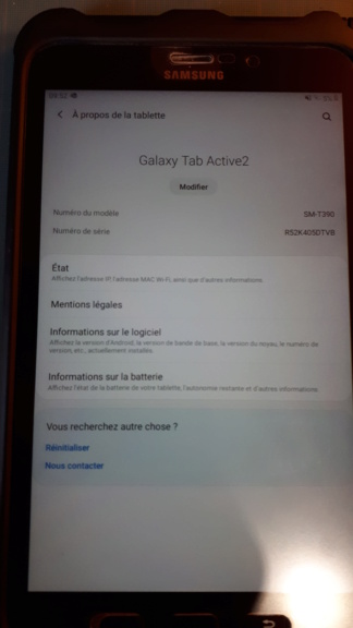 (VENDUE) Tablette Samsung Active Tab 2  20210813