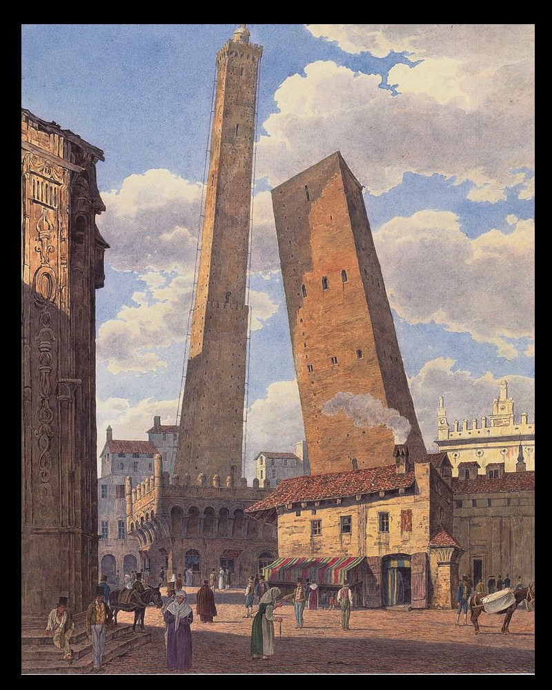 Nous connaissons tous la Tour penchée de Pise, mais avez-vous entendu parler des tours penchées de Bologne  36912