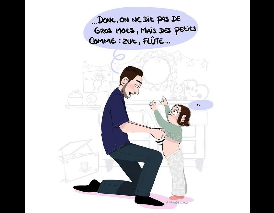 Cette maman illustre les lapsus des enfants et leurs comportements sans-gêne avec beaucoup d’humour Az22