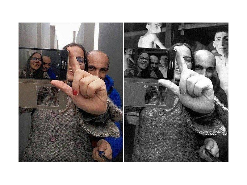 Les selfies irrespectueux dénoncés par le musée d’Auschwitz Sans1726