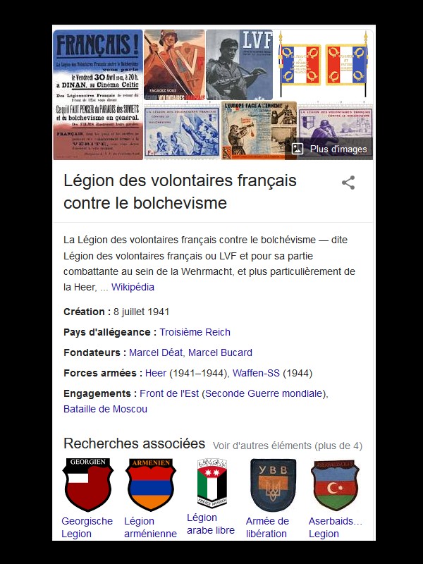 La « Légion des Volontaires Français contre le bolchevisme » (LVF)  Sans4296