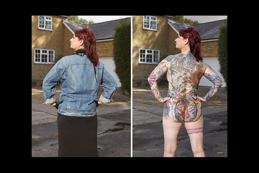  14 personnes tatouées se mettent à nu pour briser les clichés Sans6273