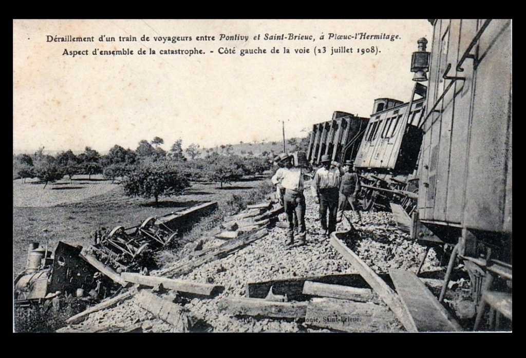 Le 23 juillet 1908, un train déraille entre Pontivy et Saint-Brieuc Sans6296